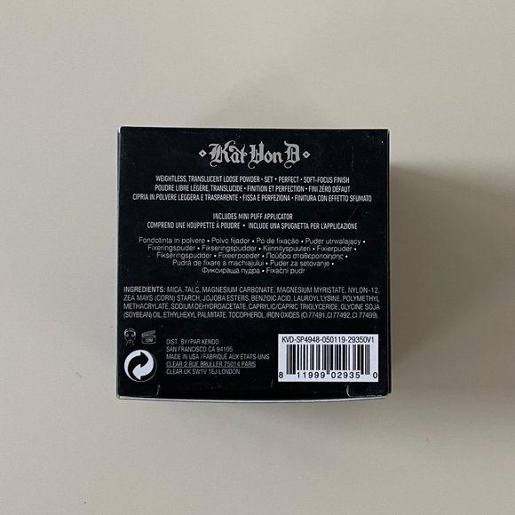 KVD Beauty Lock-It Mini Setting Powder 5.4g Kat Von D Vegan BNIB - Picture 3 of 4